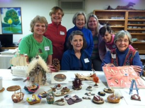 Artists of  Call to Play with their creations.